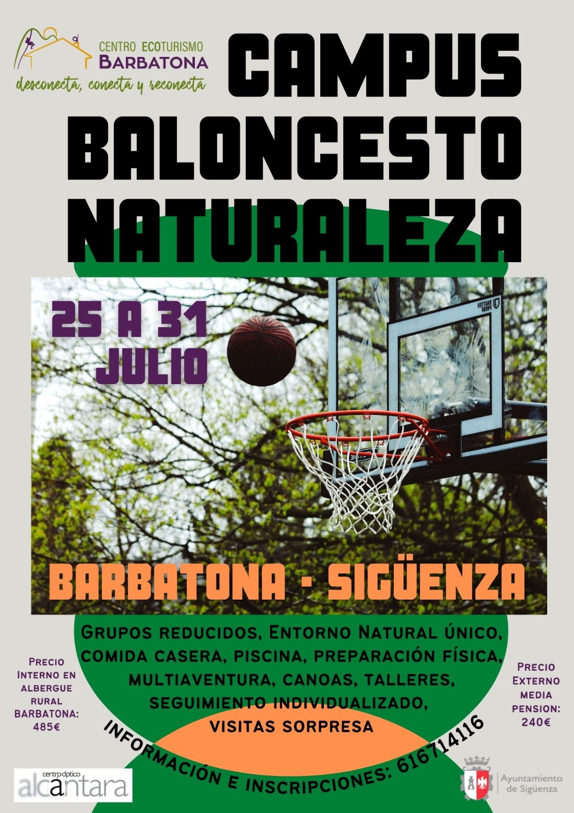 Campus baloncesto y naturaleza Centro Ecoturismo Barbatona