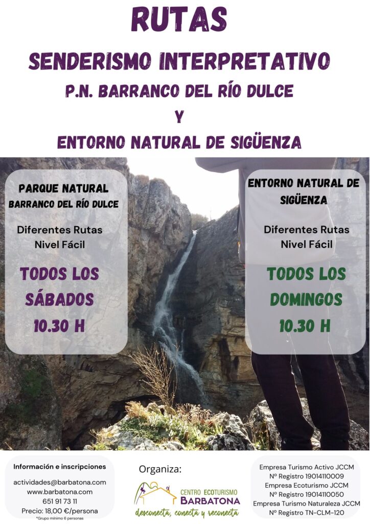 Albergue barbatona rutas de senderismo interpretativo