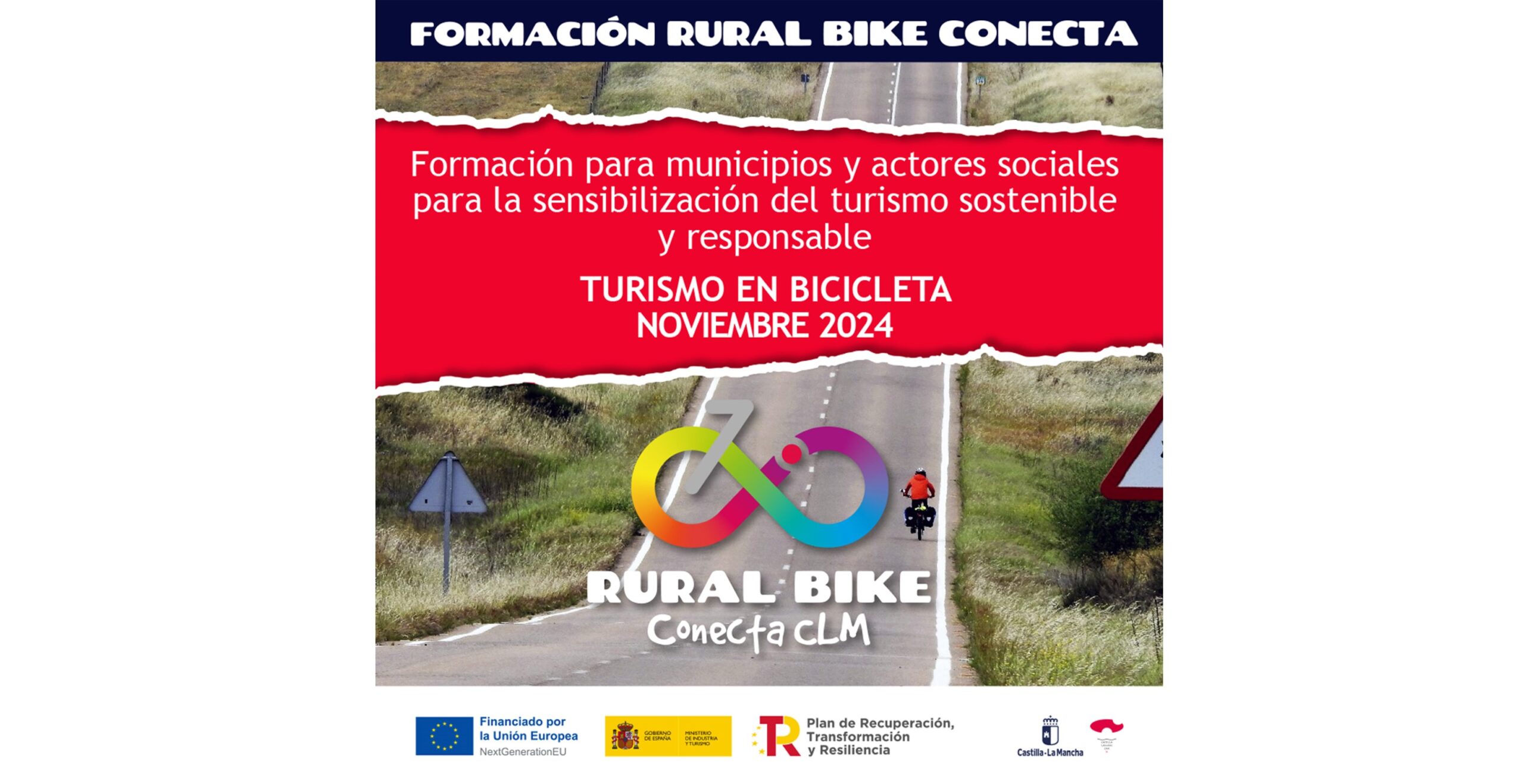 Cartel Jornada informativa Rural Bike en Centro Ecoturismo Barbatona 2